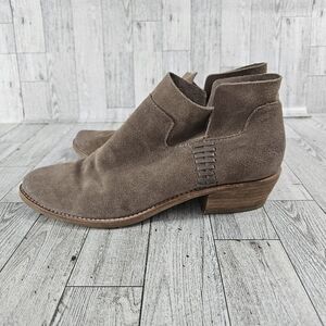 Dolce Vita Womens Size 8 Ankle Booties Tan Saude Pointed Toe
